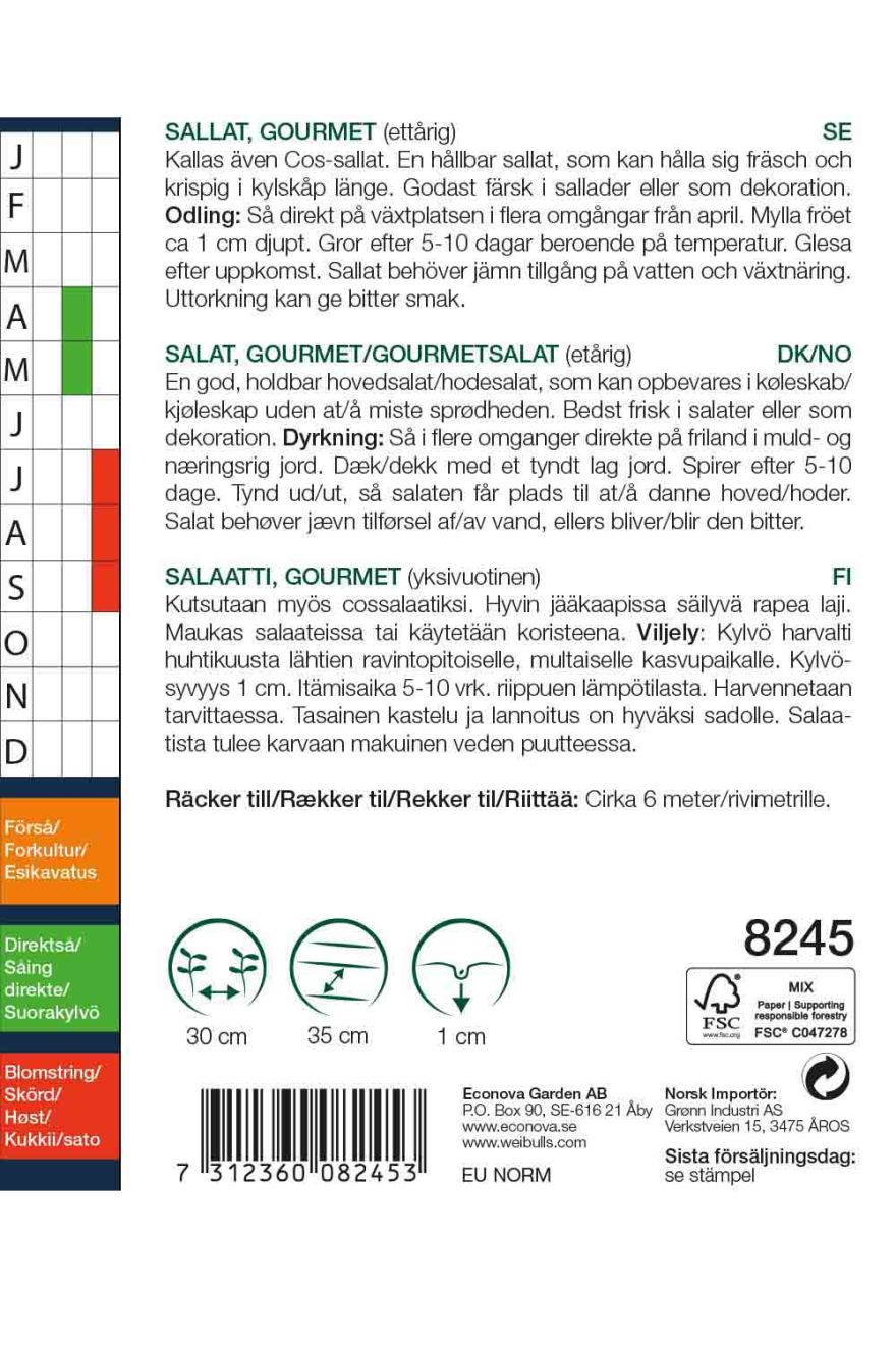 8245Weibulls Sallat, gourmet Little Gem - 2