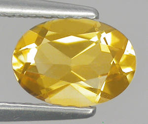 Citrina suelta natural calibrada ovalada de 0,70 ct de 7 x 5 mm - 3
