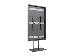 M Pro Series Enclosure 85" Floorbase Dual Pole Black