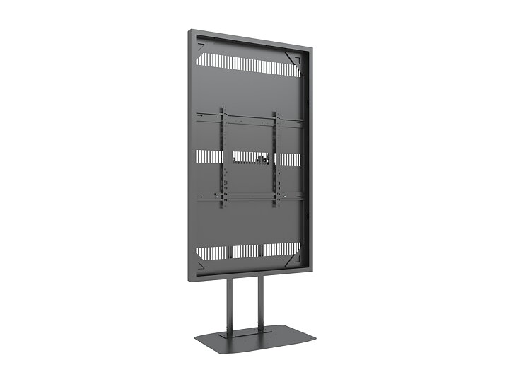 M Pro Series Enclosure 85" Floorbase Dual Pole Black