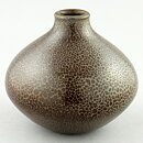 Stig Lindberg (Vitrin 1956) Swelling Vase with Leopard Glaze 10 cm