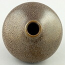 Stig Lindberg (Vitrin 1956) Swelling Vase with Leopard Glaze 10 cm