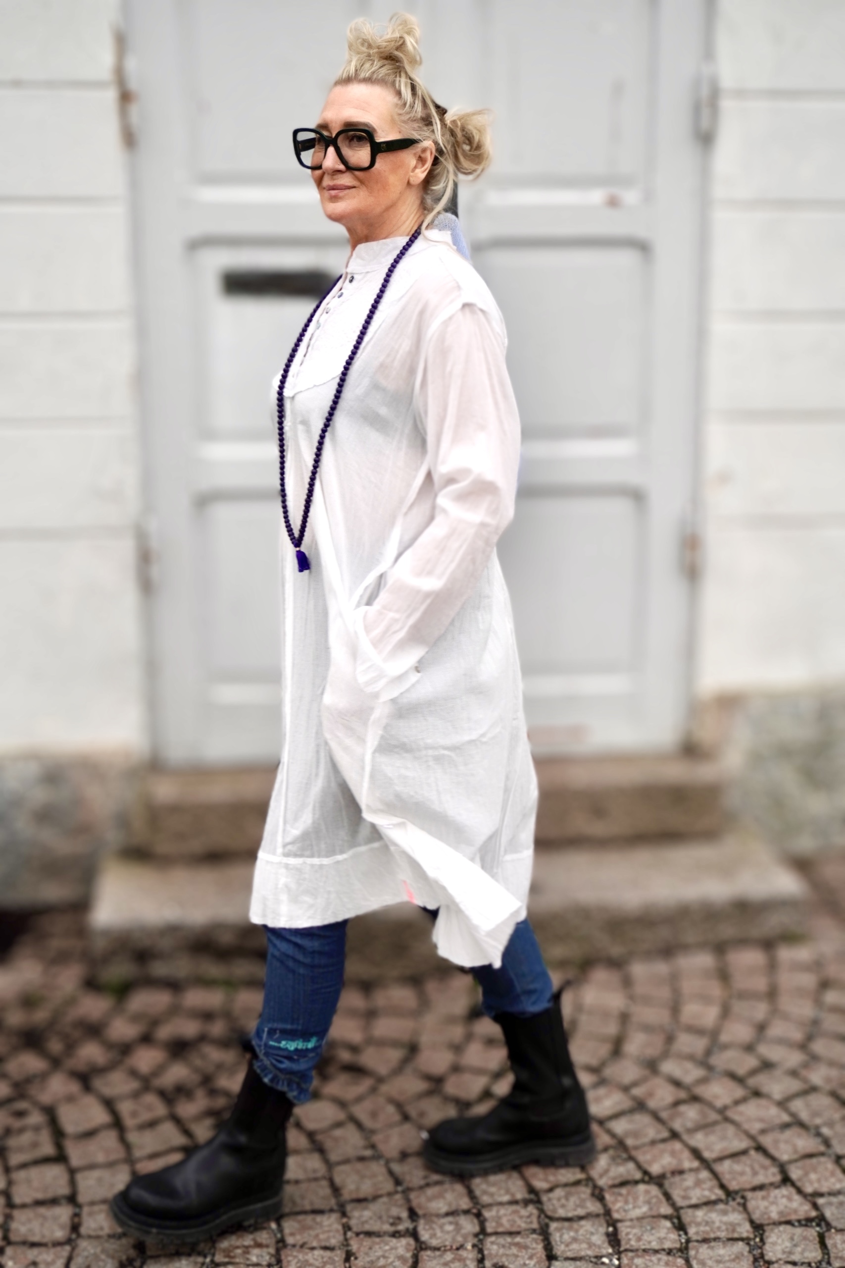 FANNY FRACK SHIRT DRESS SWEET WHITE - 7