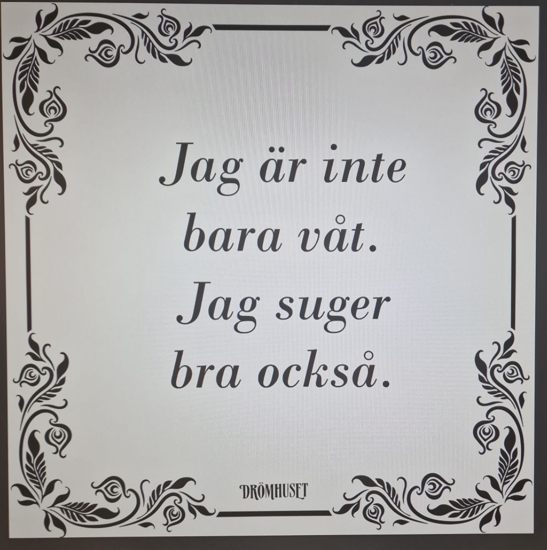Disktrasa  / Jag är inte bara våt