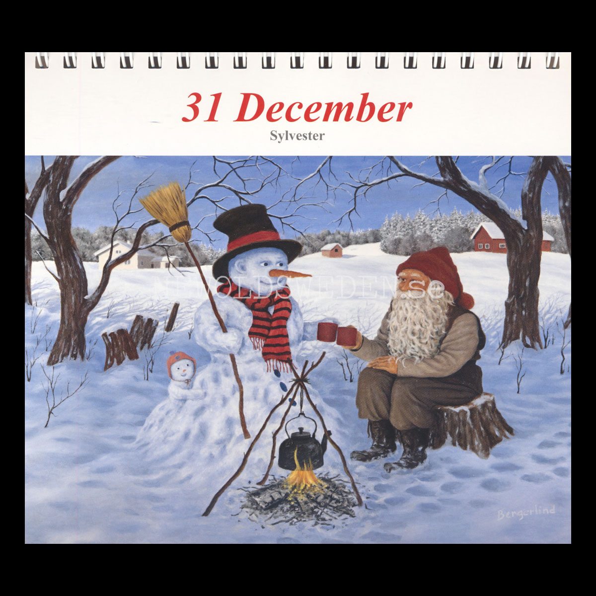 Gårdstomtarnas Decemberalmanacka 165 x 165 mm - Jan Bergerlind - 5