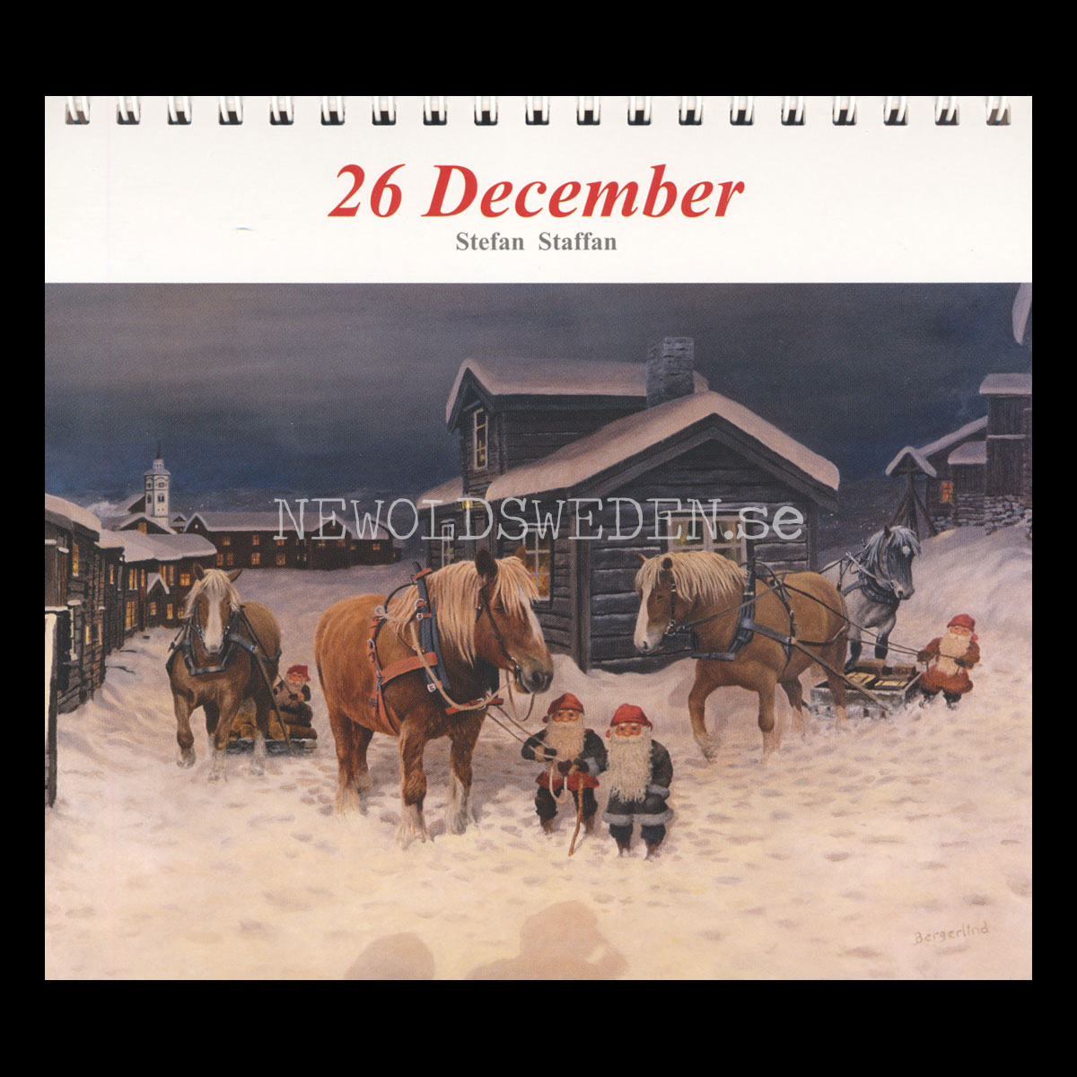Gårdstomtarnas Decemberalmanacka 165 x 165 mm - Jan Bergerlind - 4