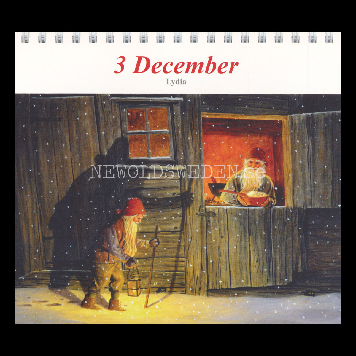 Gårdstomtarnas Decemberalmanacka 165 x 165 mm - Jan Bergerlind - 2