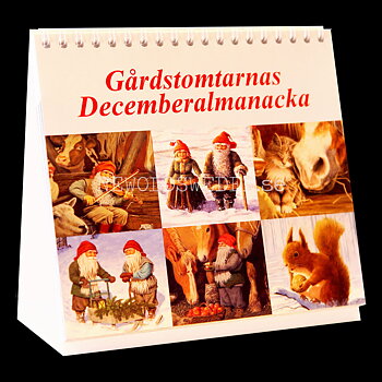 Gårdstomtarnas Decemberalmanacka 165 x 165 mm - Jan Bergerlind