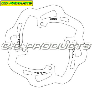 Brake Disc Rear Bimota BX 450 - 250 mm