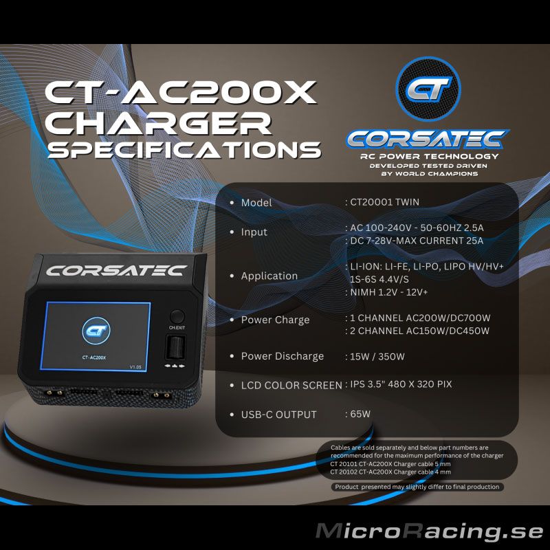 CORSATEC - Laddare Dual Pro AC/DC, EU - 7