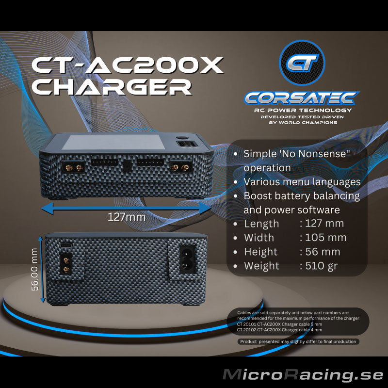 CORSATEC - Laddare Dual Pro AC/DC, EU - 10