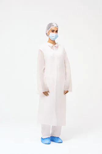 Visiting coat white OS 100pcs/carton