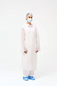 Visiting coat white OS 100pcs/carton