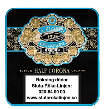PDR A. Flores 1975 Gran Reserva Maduro Half Corona 5-pack