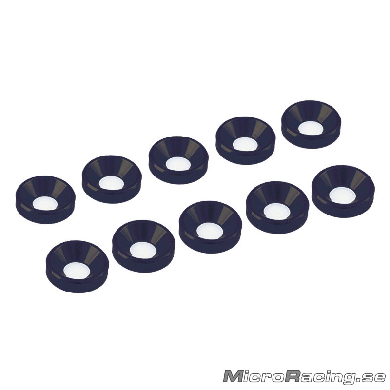 ULTIMATE - M3 Washer, Black, Aluminum, 10pcs