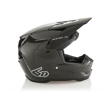 6D ATR-3Y Solid Gloss Crossikypärä Musta
