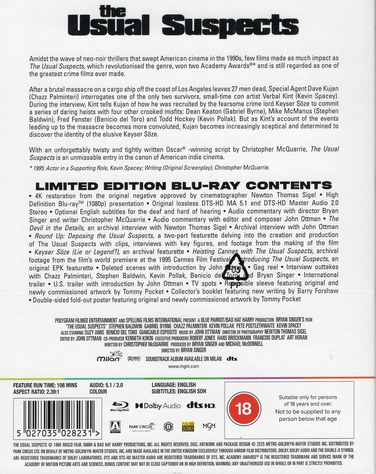 Usual Suspects (Limited Edition) (ej svensk text) (Blu-ray) - 2