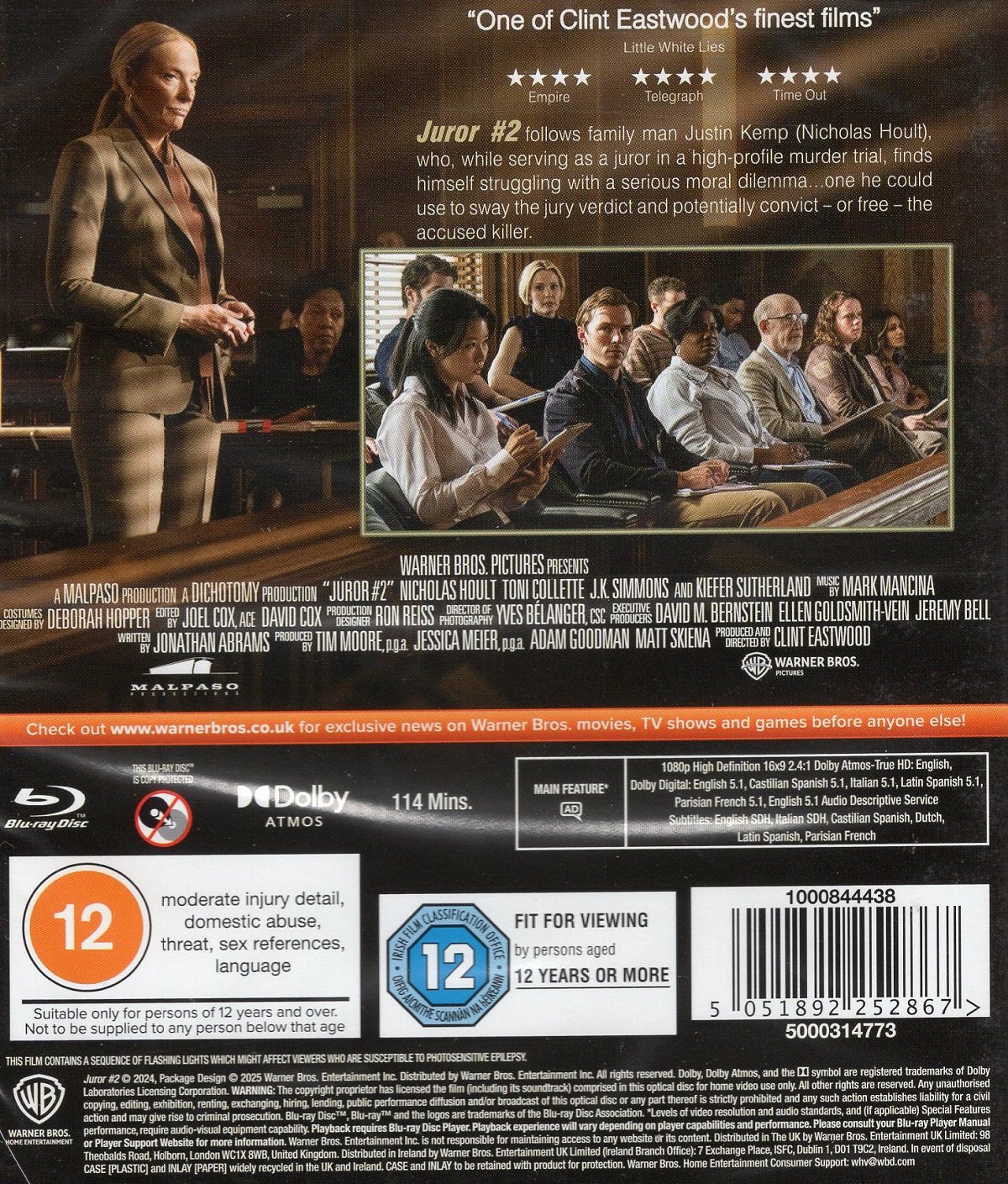 Juror #2 (ej svensk text) (Blu-ray) - 2