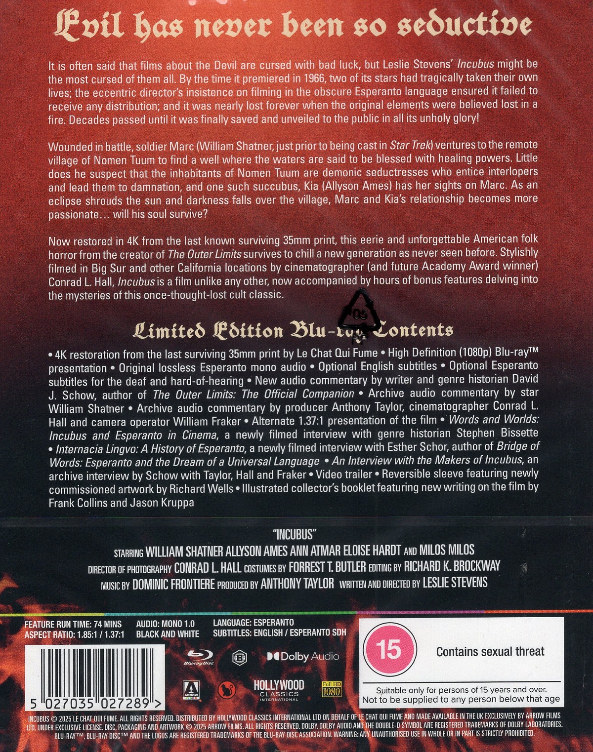 Incubus (Limited Edition) (ej svensk text) (Blu-ray) - 2