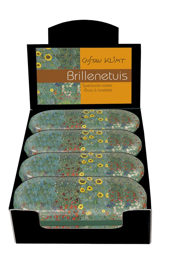 Glasögonetuier, Gustav Klimt, Bauerngarten, Bordsdisplay med 12 st., TEMA-produkt