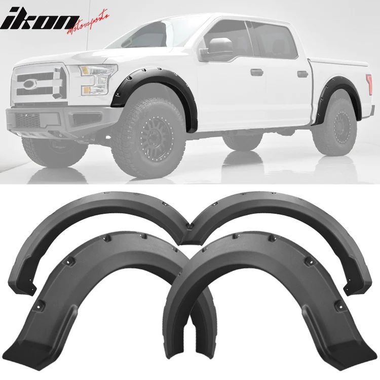 Pocket Rivet Style Fender Flares - Textured (F150 15-18) - 4