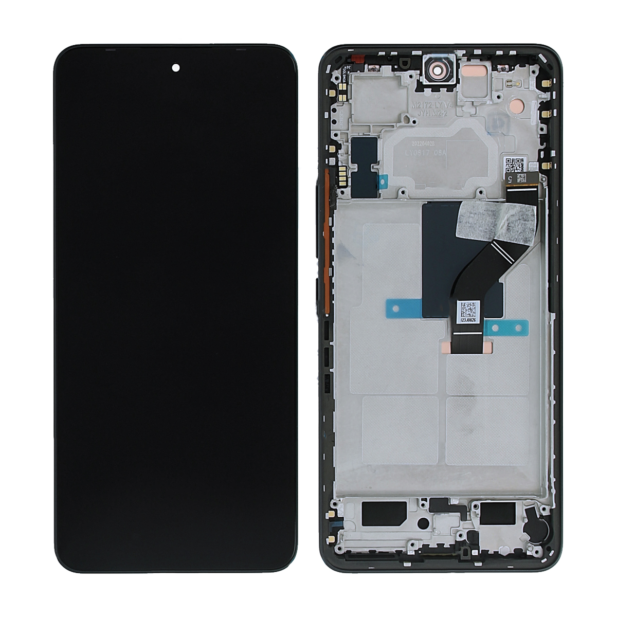 Xiaomi 12 Lite 5G (2022) Skärm med LCD Display Svart - Original