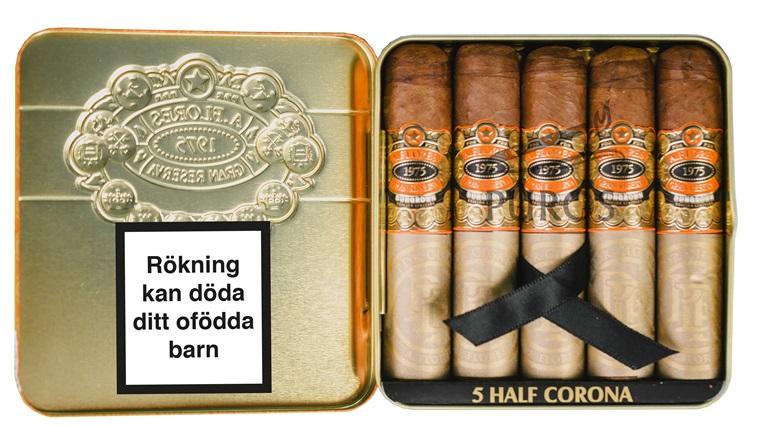 PDR A. Flores 1975 Gran Reserva Sungrown Half Corona Plåtask 5-pack