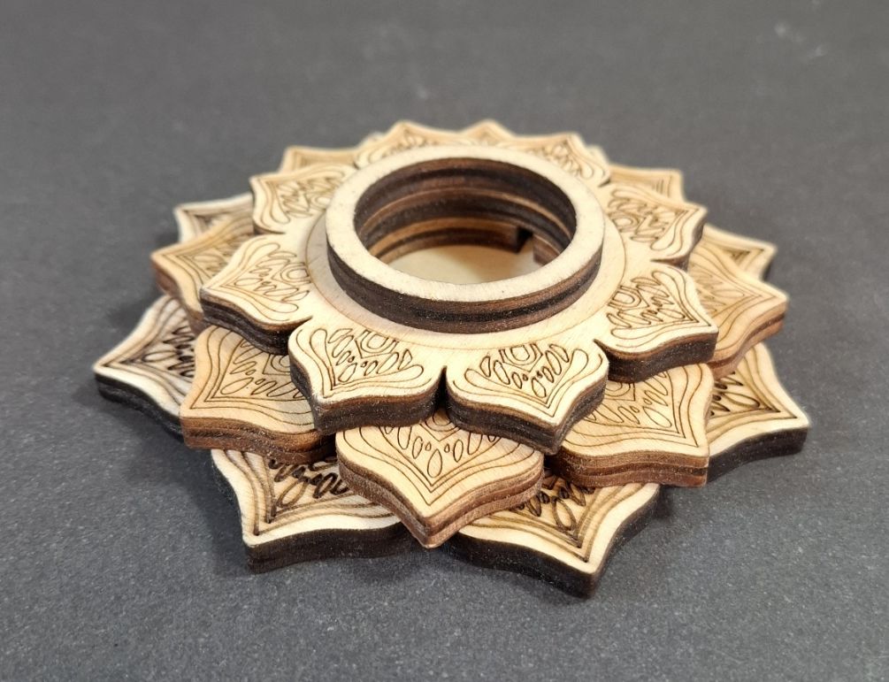 Kulhållare - Kula /Klot  Hållare i Lotus form - 2