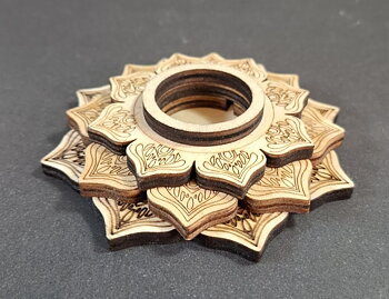 Kulhållare - Kula /Klot  Hållare i Lotus form