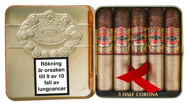 PDR A. Flores 1975 Gran Reserva Corojo Half Corona Plåtask 5-pack