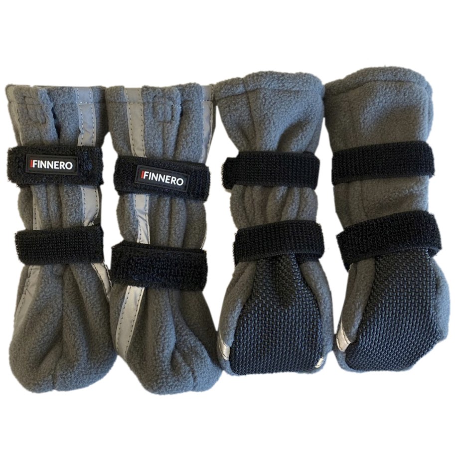 Finnero Booties Halla Reflex 4-pack Grå