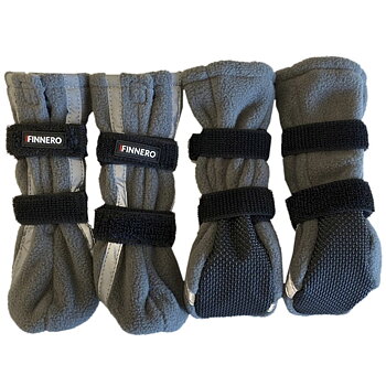 Finnero Booties Halla Reflex 4-pack Grå