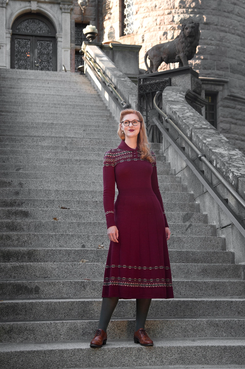 The Fair Isle Knit Dress - Emmy Design