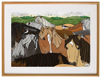 Affisch Flock, 30x40 cm
