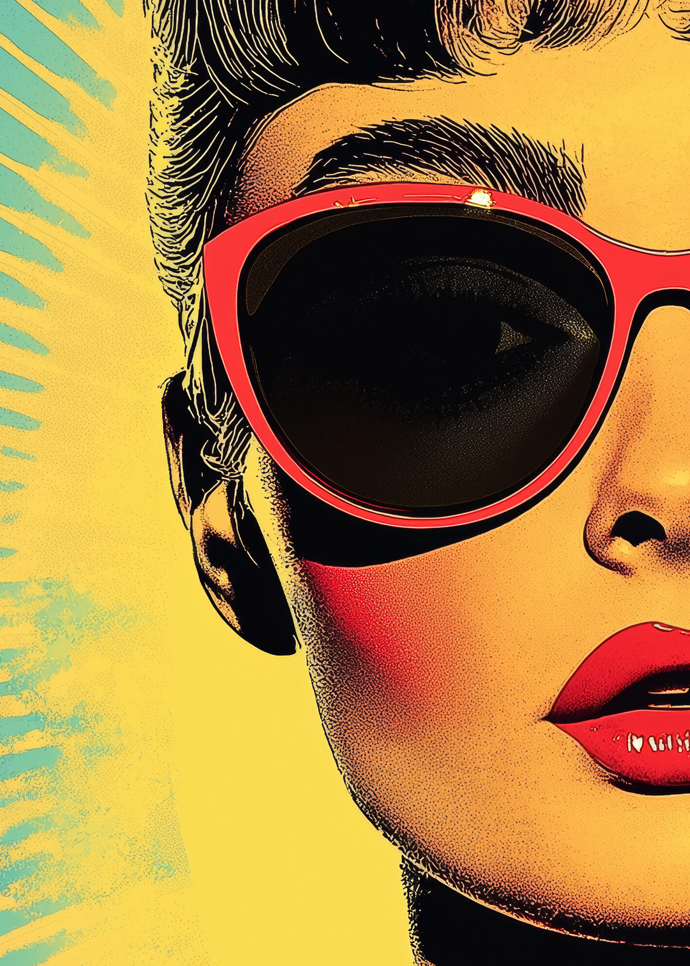 抽象的な ポップアート POP ! ! Art! #1/1 作品名: 春の愛 抽象的な ポップアート POP ! ! Art! #1/1 作品名: 春の愛