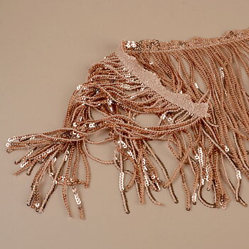 PALJETTFRANS 170 MM - ROSEGOLD