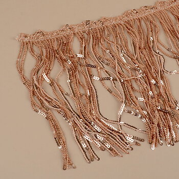 PALJETTFRANS 170 MM - ROSEGOLD