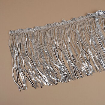 PALJETTFRANS 170 MM - SILVER