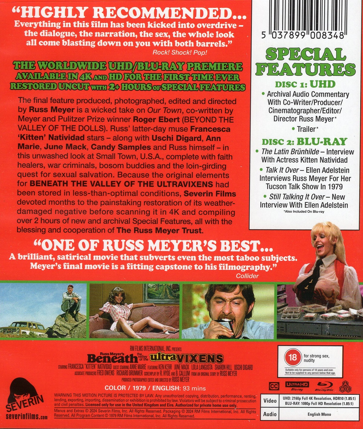 Beneath the Valley of the Ultra Vixens (ej svensk text) (4K Ultra HD + Blu-ray) - 2