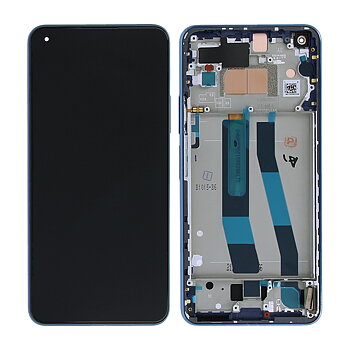 Xiaomi 11 Lite 5G NE /Mi 11 Lite 4G/5G (2021) Skärm med LCD Display Blå - Original 