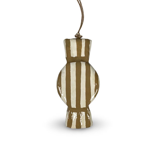 JULGRANSDEKORATION - KARAMELL BEIGE/RANDIG