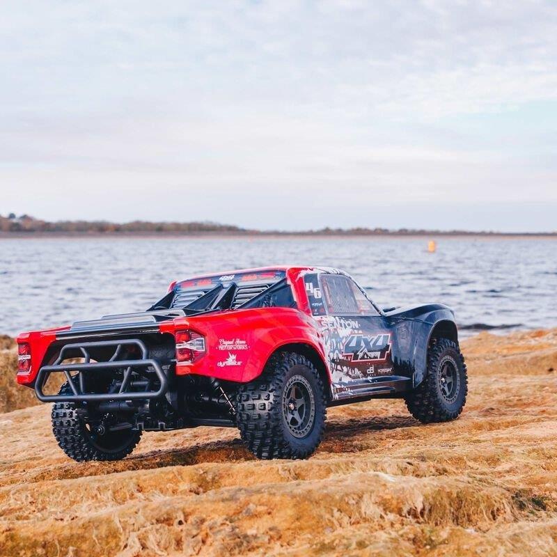 ARRMA 1/10 SENTON 4X4 3S BLX Brushless Short Course Truck RTR, Red - 4