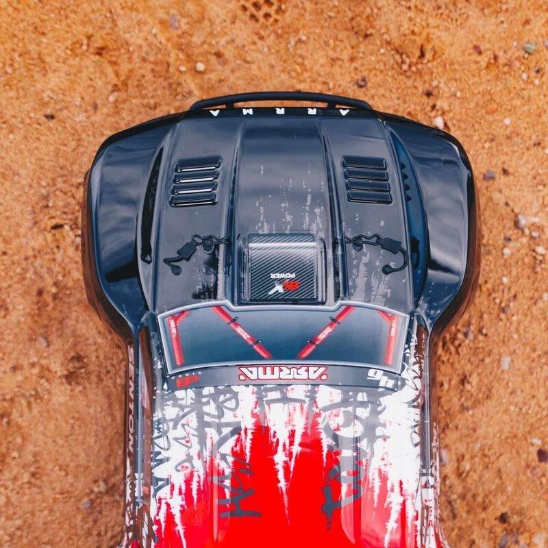 ARRMA 1/10 SENTON 4X4 3S BLX Brushless Short Course Truck RTR, Red - 5