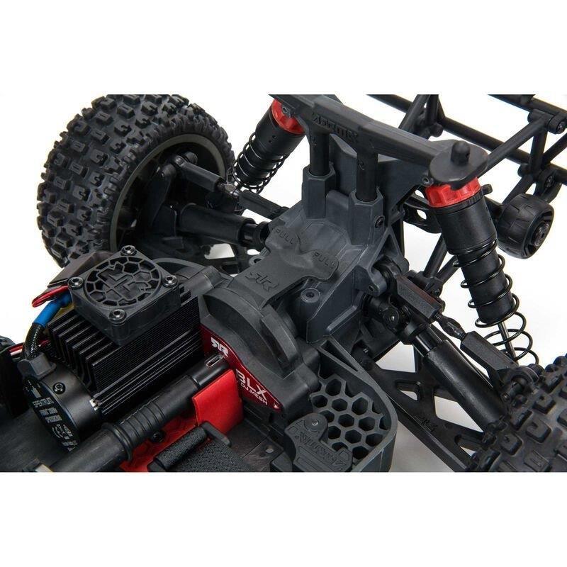 ARRMA 1/10 SENTON 4X4 3S BLX Brushless Short Course Truck RTR, Red - 9