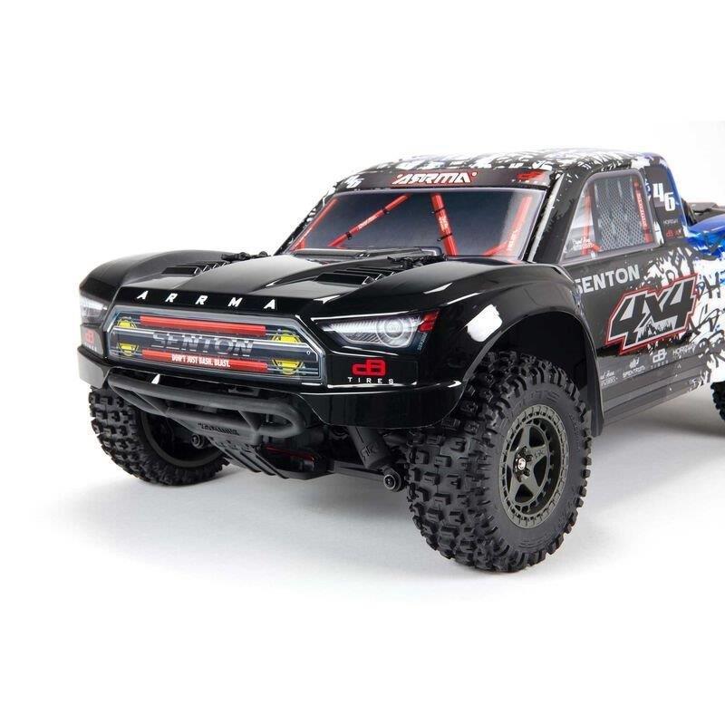 ARRMA 1/10 SENTON 4X4 3S BLX Brushless Short Course Truck RTR, Red - 11