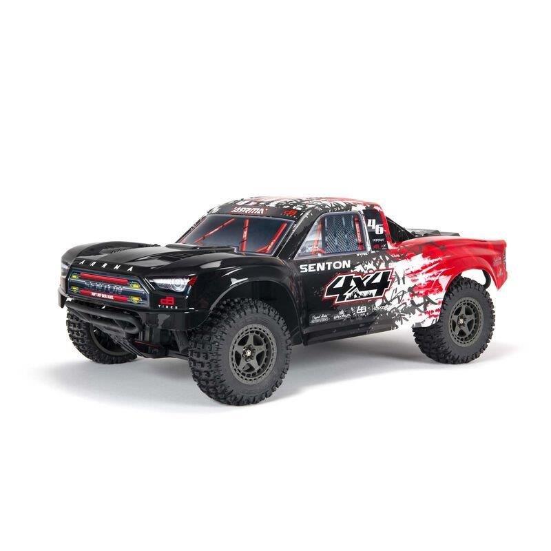 ARRMA 1/10 SENTON 4X4 3S BLX Brushless Short Course Truck RTR, Red