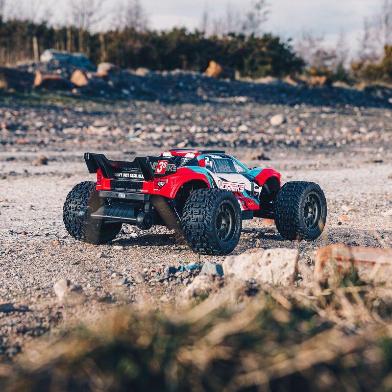 ARRMA 1/10 VORTEKS 4X4 3S BLX Stadium Truck RTR, Red - 19