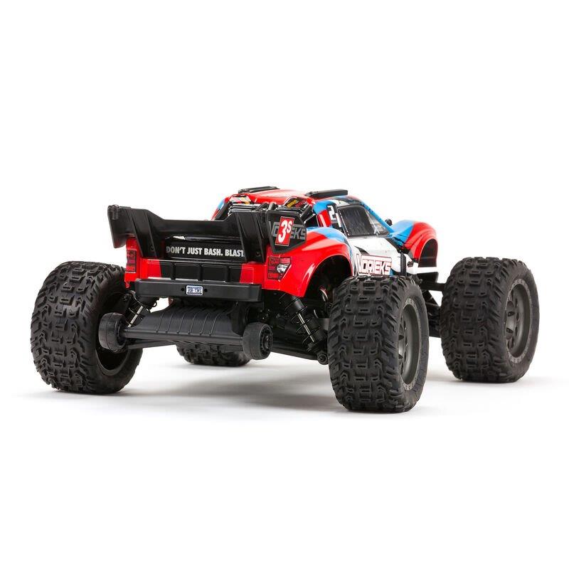 ARRMA 1/10 VORTEKS 4X4 3S BLX Stadium Truck RTR, Red - 3
