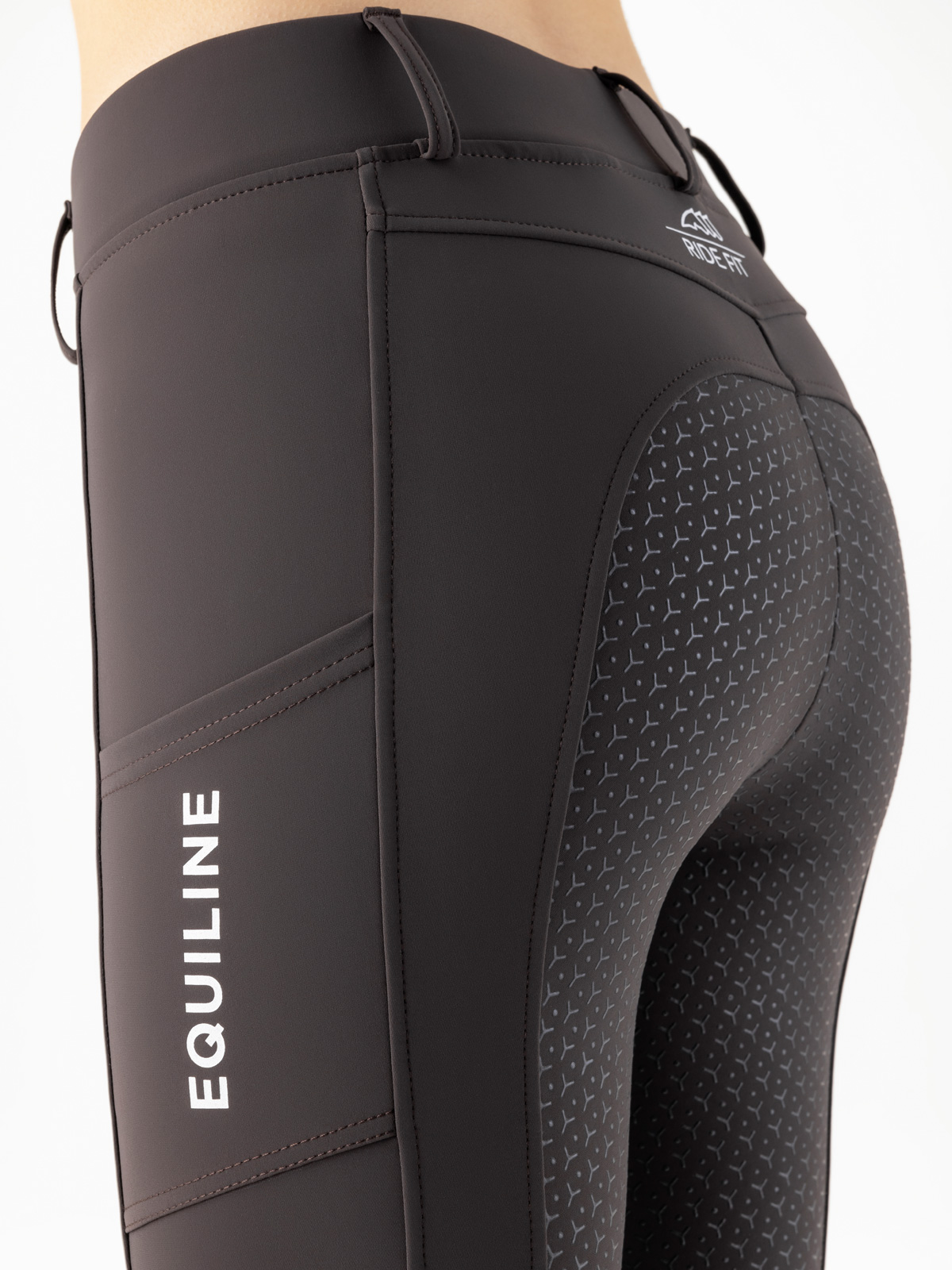 Ridleggings Equiline Steref Fullgrip liquorice sida