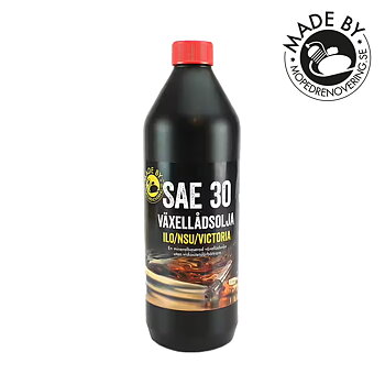 Öl SAE 30 1 Liter ILO/NSU/Victoria.  Hergestellt von Mopedrenovering.